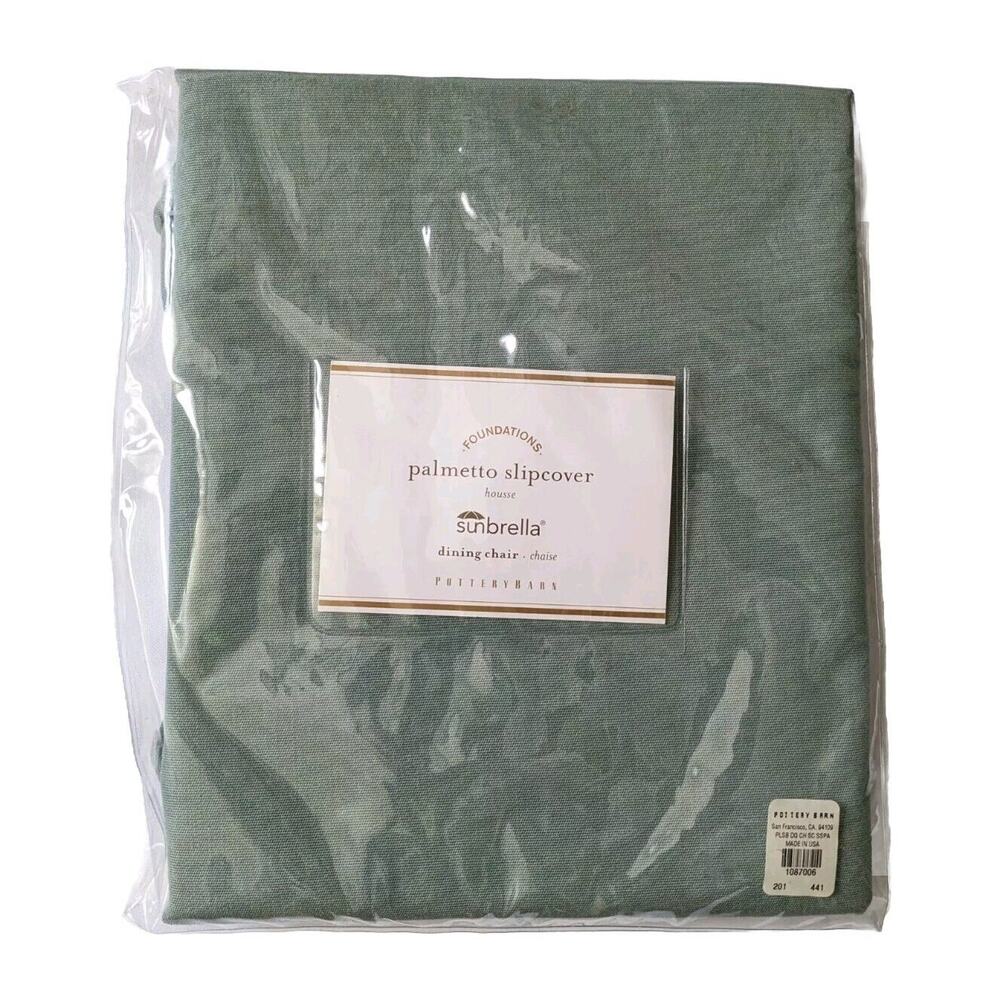 Pottery Barn Sunbrella Slipcover for Palmetto Stacking Dining Chair Cushion USA